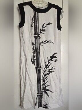 Vintage Alfred Shaheen Bamboo Print Dress